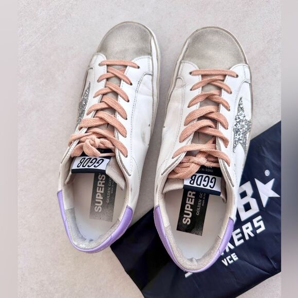 GOLDEN GOOSE Super-Star leather sneakers size 37 - Picture 14 of 14